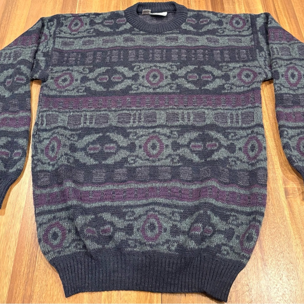 Men’s CAMBIO Italia 90’s Vintage Knit Sweater – XL Tall